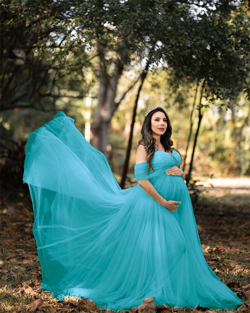 Maternity Dresses Photography Props Sexy Chiffon Maxi Gown For Pregnant Deep V-neck Women Long Pregnancy Dress Photo Shoots 2025 Hot