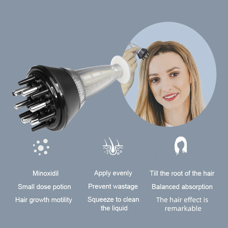 Scalp Applicator Massage Comb For Head Hair Growth Hair Regrowth Liquid Serum Oil Brush Nourish Hair Roots Comb Anti Hair Lose 231227