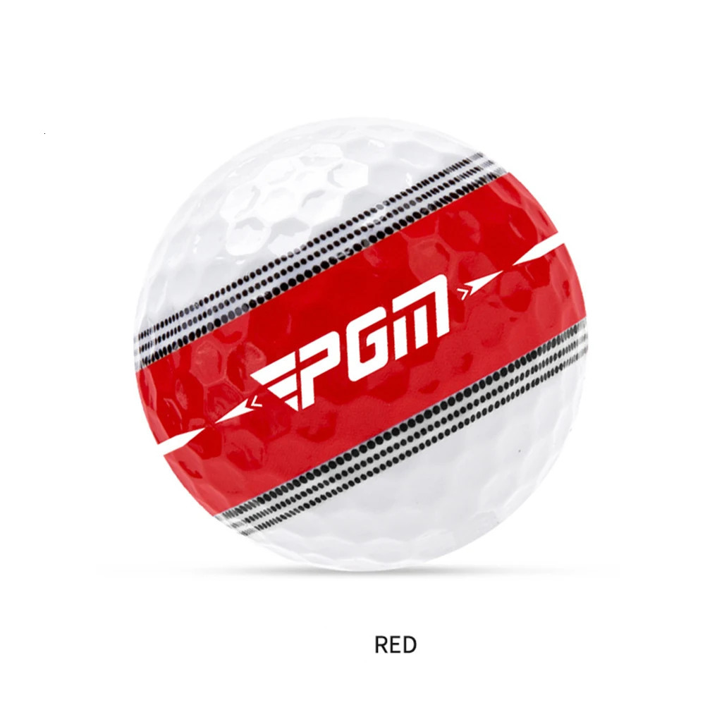 PGM Golf Ball 360 ° Orbit Aiming Line Ball Stripe 2 Layer Ball Suitable for Beginners Practice Indoors Outdoors Golf Supplies 231227