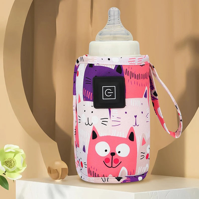 USB Milk Water Warmer Travel Stroller Insulated Bag Nursing Bottle Heater Portable Feeding Christmas Hallowee 231226