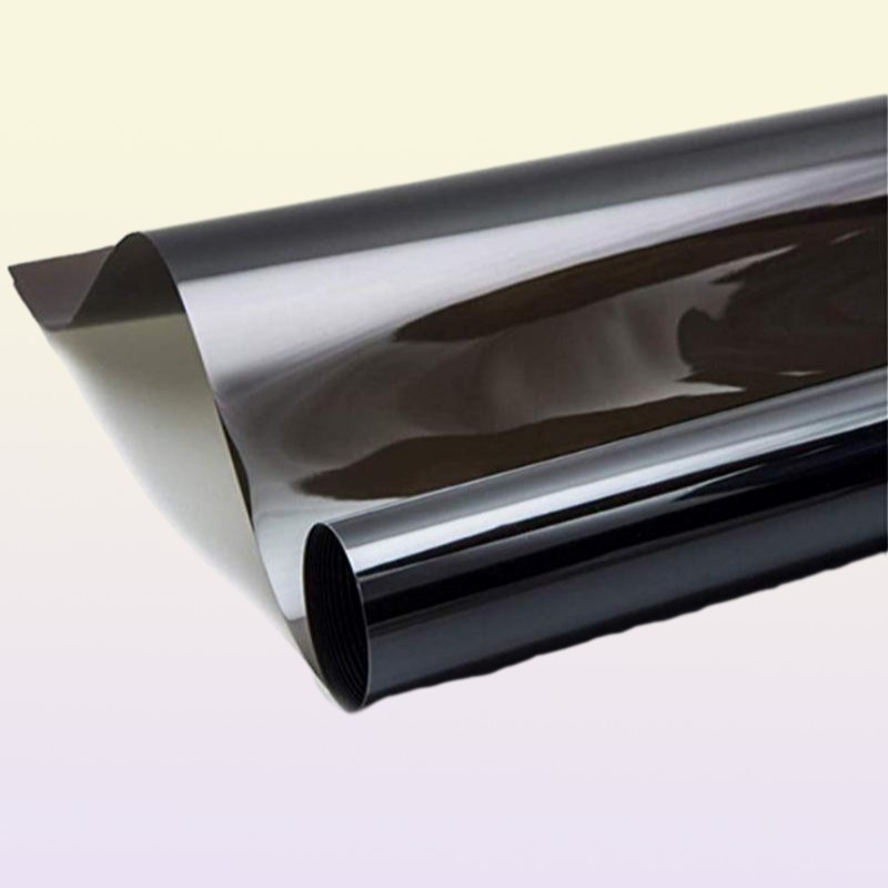 Window Stickers 300cm X 50cm VLT Black Car Foil Tinted Film Explosionproof Home Glass Solar UV Protective4876441