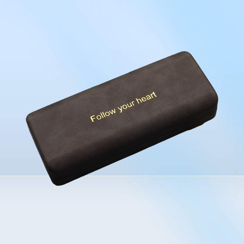 Sunglasses Cases Bags Fashion Simple PU Leather Glasses Metal Square Portable Sunglasses Case Women Men Durable Eyewear Storage Bo