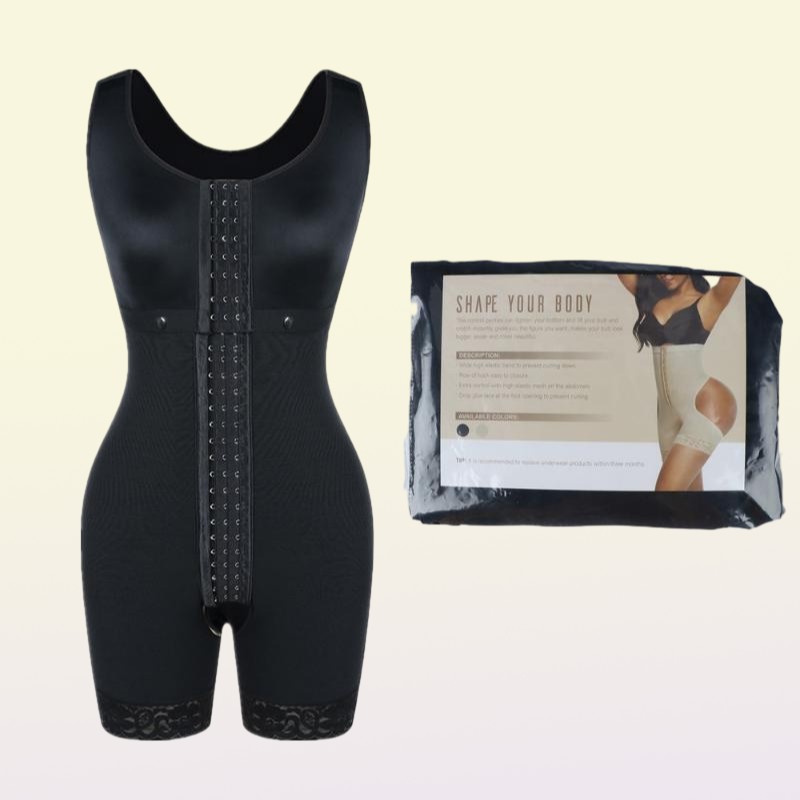 Women039s Shapers BuLifter Slimming Shapewear Full Body Shaper Post Liposuction Girdle Corset Tummy Control Faja Waist Open Cro7633536