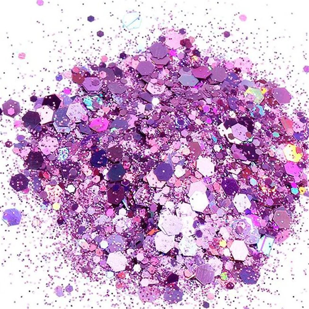 1KG Pack Holographic Bulk Glitters Powder Polyester Glitter For Crafts Rainbow Bulk Glitter Suppliers Polish Loose Glitter 1000G 231227