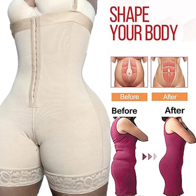 Fajas Colombianas High Waist Trainer Body Shapewear Slimming Sheath Women Flat Belly Butt Lifter Shapers Panties Push Up Corset 231226
