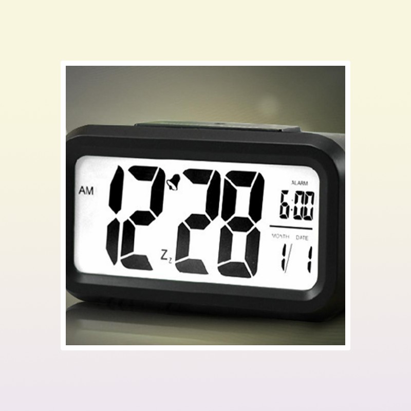 Desk Table Clocks Alarm Clock Large Display With Calendar For Home Office Snooze Electronic Kids LED Desktop Digital ClocksDesk 7104384
