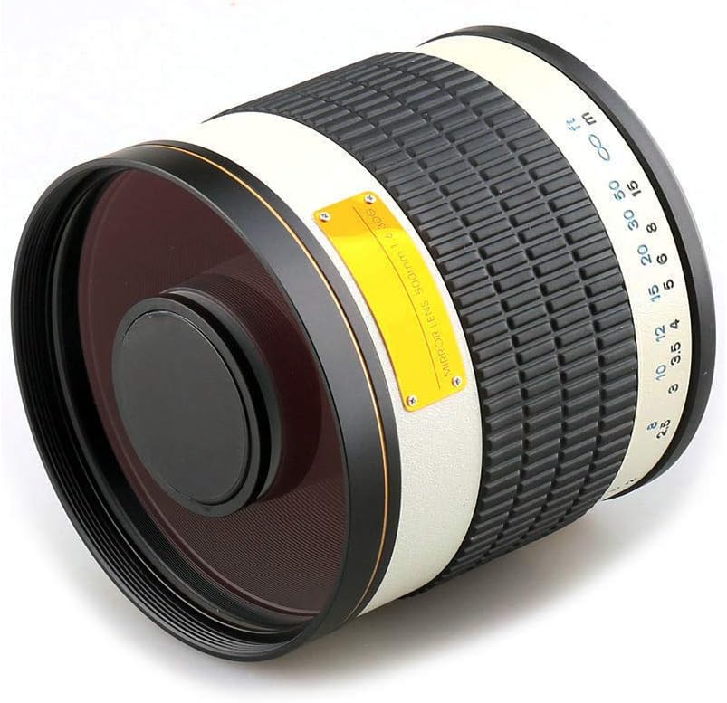 500mm F6.3 Telephoto Mirror Lens Manual Focus for Canon 60D 50D Nikon 80D 90D Pentax Sony A900 A850 A77II A77 A65 A58 A57 A55 A37 A35 A33 A700 A580 A5