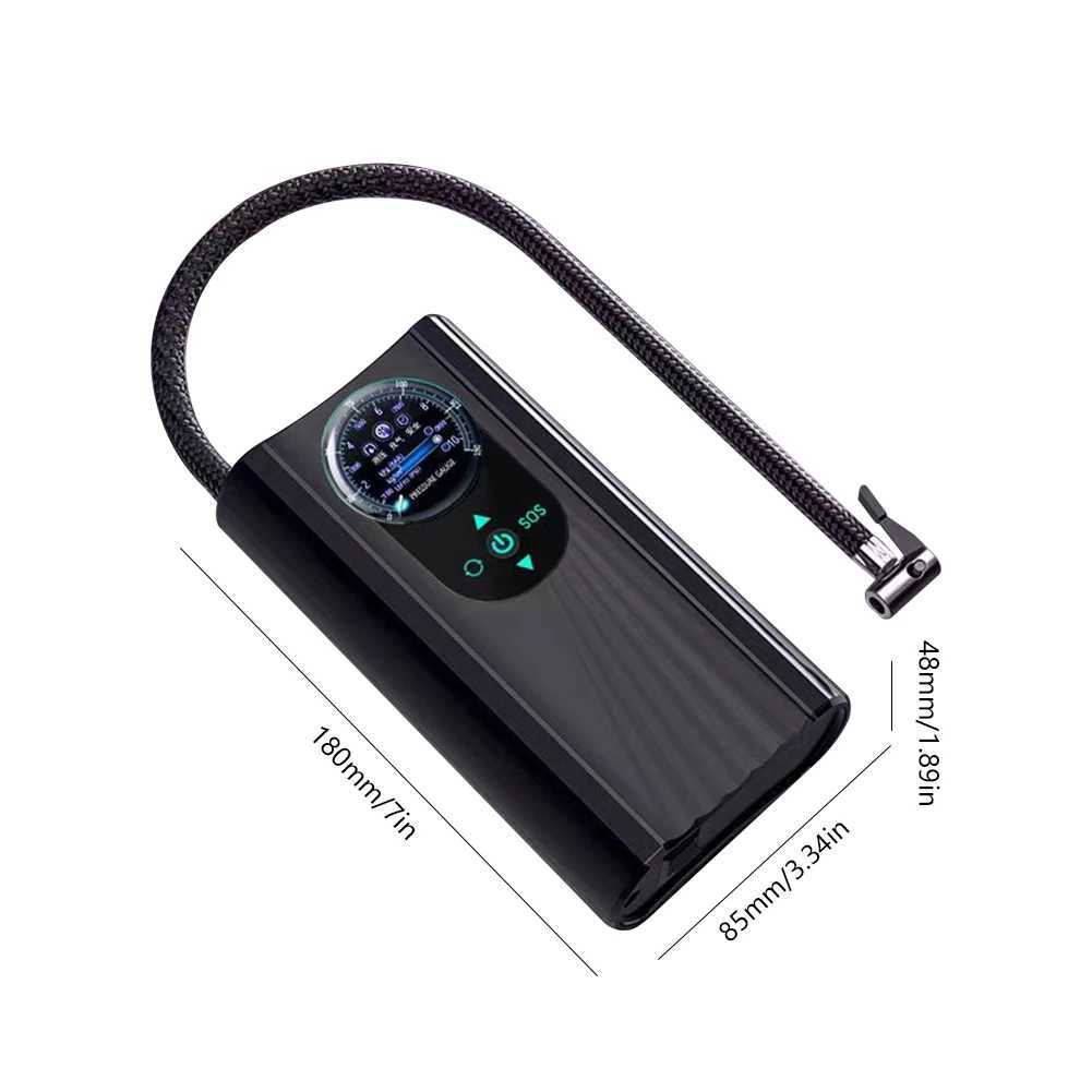 Inflatable Pump Car Air Compressor 120W 12V Air Pump Portable Tyre Inflator Electric Motorcycle Pump For Car Motorcycles Bicycles InflatableL231228