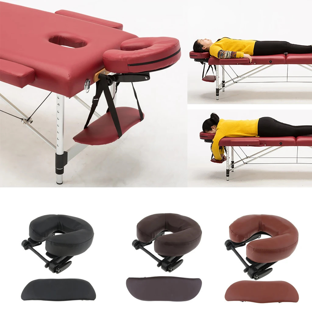 Pack of 3 Headrest for Massage Bed Portable And Adjustable Backrest 231227