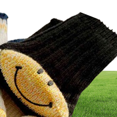 2 Pack KAPITAL Middle Tube Socks Men039s Women039s Face Cotton Socks Casual KAPITAL Knitted Socks T2208045383451