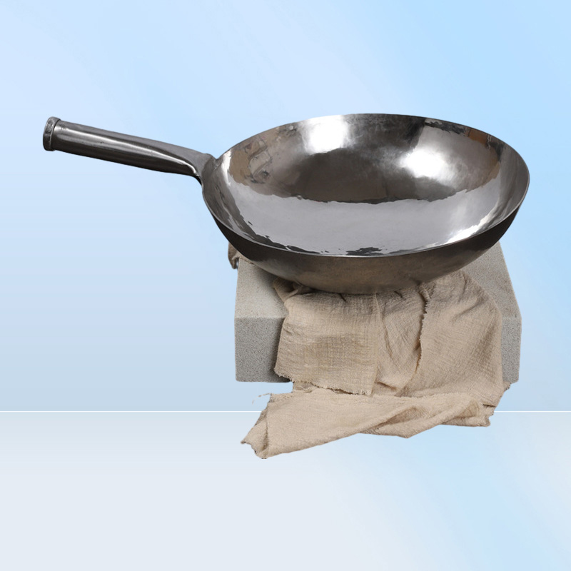 Master Star Classic Chinese Traditional Handmade Forging Wok Durable Iron Woks Uncoating Wrought Iron Nonstick Gas Pot Cookware T4665795