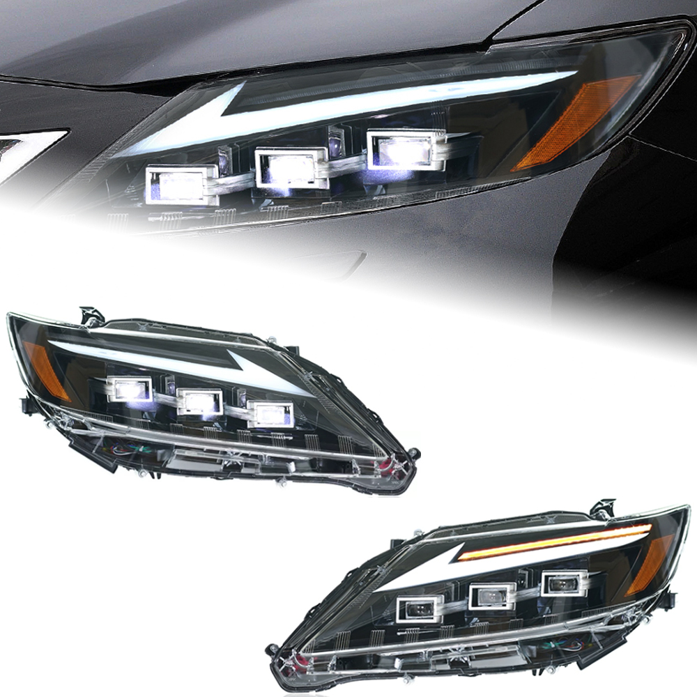 Headlight Assembly for Lexus ES200 2013-2014 ES300 DRL Moving Turn Signal LED Lens Front Light Lamps
