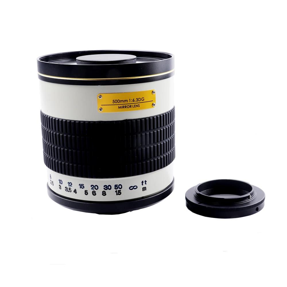 500mm F6.3 Telephoto Mirror Lens Manual Focus for Canon 60D 50D Nikon 80D 90D Pentax Sony A900 A850 A77II A77 A65 A58 A57 A55 A37 A35 A33 A700 A580 A5