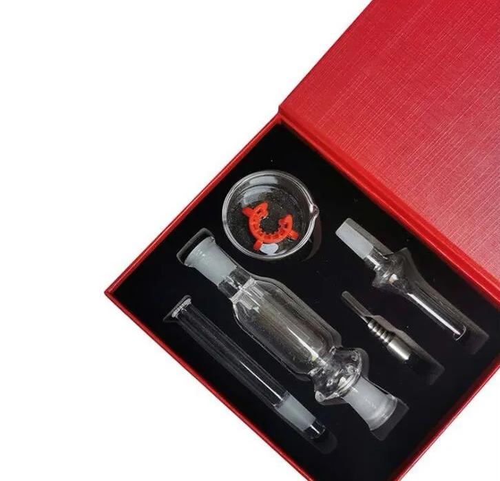 High Quality HOOKAHS Nectar Collector Kit with Titanium Tip Nail Quartz Tip 10mm all avaiable Mini Glass Pipe Micro NC set