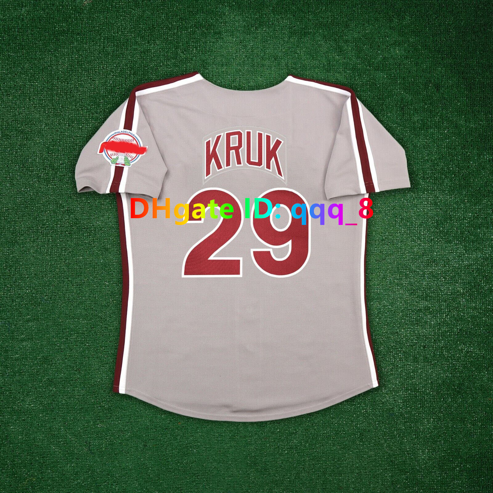 Phillies Baseball Jerseys - Utley Kruk Harper Schmidt Rose Daulton Rollins Carlton Throwbacks