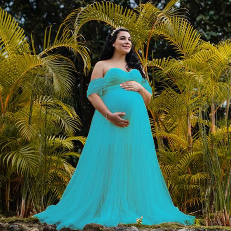 Maternity Dresses Photography Props Sexy Chiffon Maxi Gown For Pregnant Deep V-neck Women Long Pregnancy Dress Photo Shoots 2025 Hot