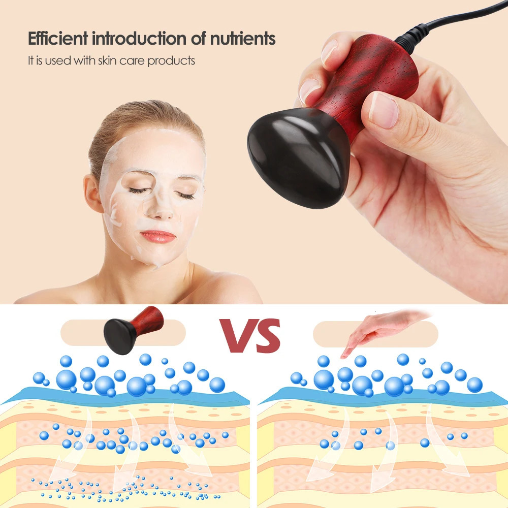 Electric Bian Stone Massager for Face Eyes Skin Improve Eye Bags Guasha Cupping Body Spa Relaxation 231227