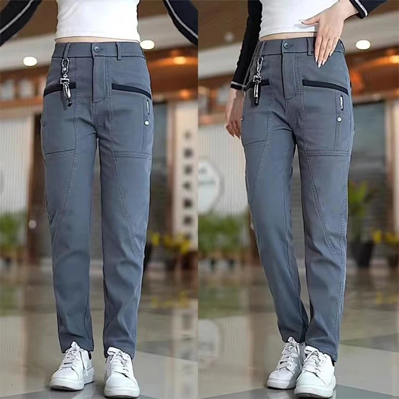 High Grade Style Men's Pants Four Seasons Can Wear Large Pockets Slim Straight Stretch Casual Pants Fashion Men Clothing 231226