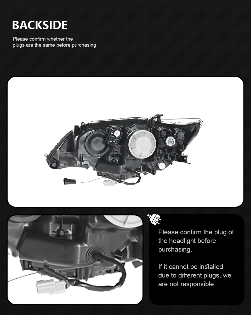 Headlight Assembly for Lexus ES200 2013-2014 ES300 DRL Moving Turn Signal LED Lens Front Light Lamps