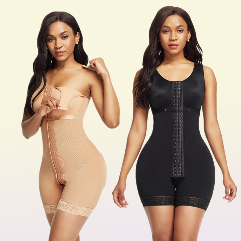 Women039s Shapers BuLifter Slimming Shapewear Full Body Shaper Post Liposuction Girdle Corset Tummy Control Faja Waist Open Cro7633536