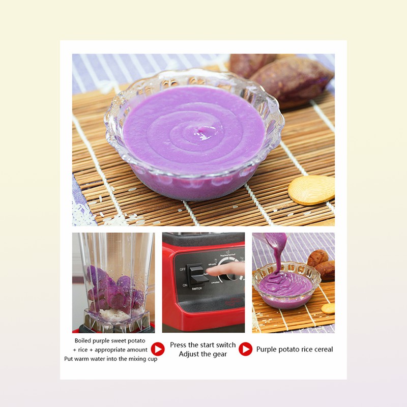 High Power Blender Bar Products Mixer Heavy Commercial Blenders Juicer without BPA Smoothie Milkshake Bars Fruit Food Processor4606183