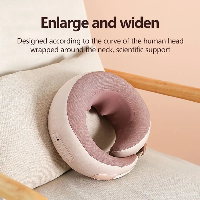 U Shape Massage Pillow Electric Neck Massager Infrared Heating Vibration Massage for Neck Leg Arms Relax Pain Relief 231227