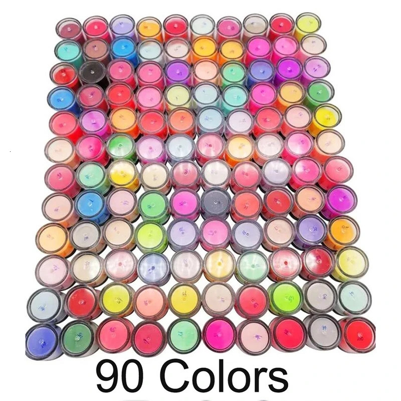 10/20/40/60/90pcs Set Acrylic Powder 3in1 Powder Collection Random color in Bulk Nail Dipping Polymer Nail Acrylic Kit Manicure 231227