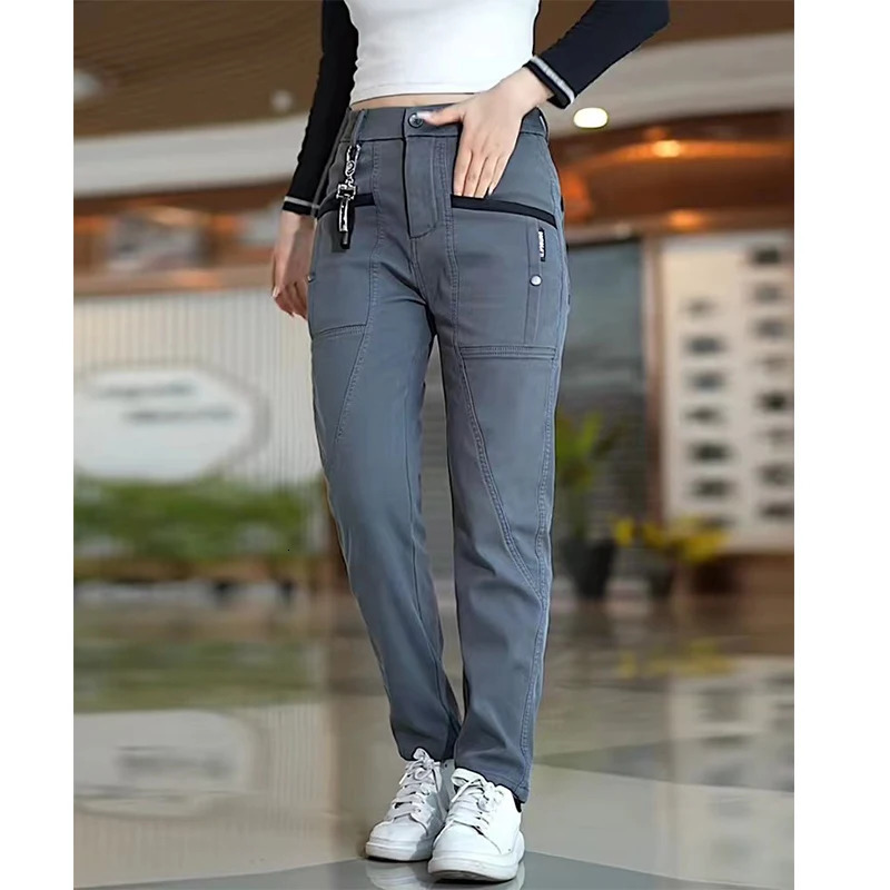 High Grade Style Men's Pants Four Seasons Can Wear Large Pockets Slim Straight Stretch Casual Pants Fashion Men Clothing 231226