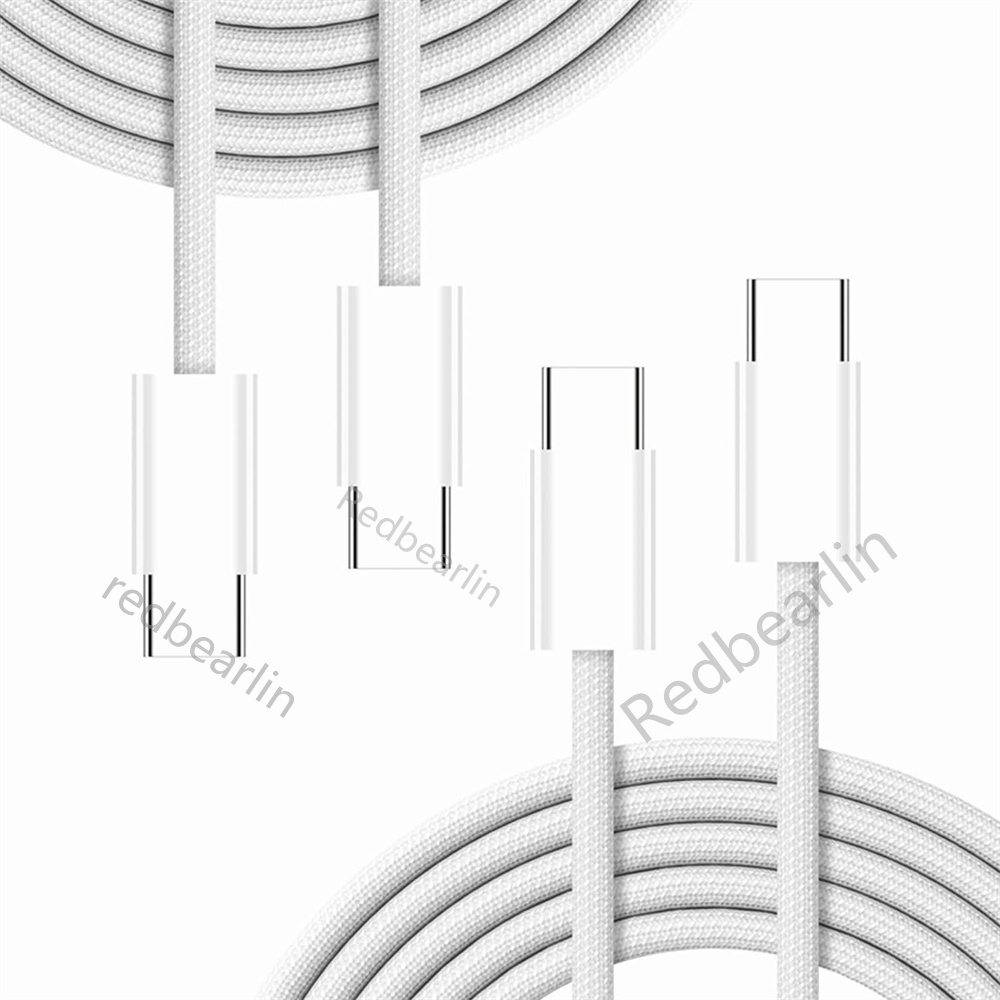 60W 3A 1M 2M 6FT PD USB C to USB-C Type c Charger Cable Fast Quick Charging Fabric Cables For Samsung S20 S23 S24 Utral Xiaomi Htc lg Android phone Wi