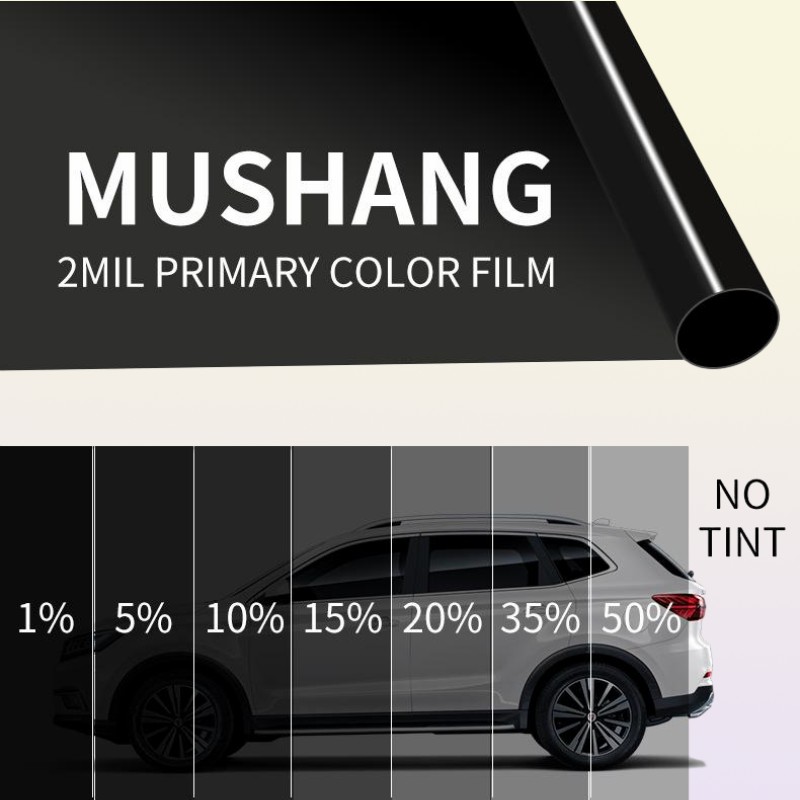 Window Stickers 300cm X 50cm VLT Black Car Foil Tinted Film Explosionproof Home Glass Solar UV Protective4876441
