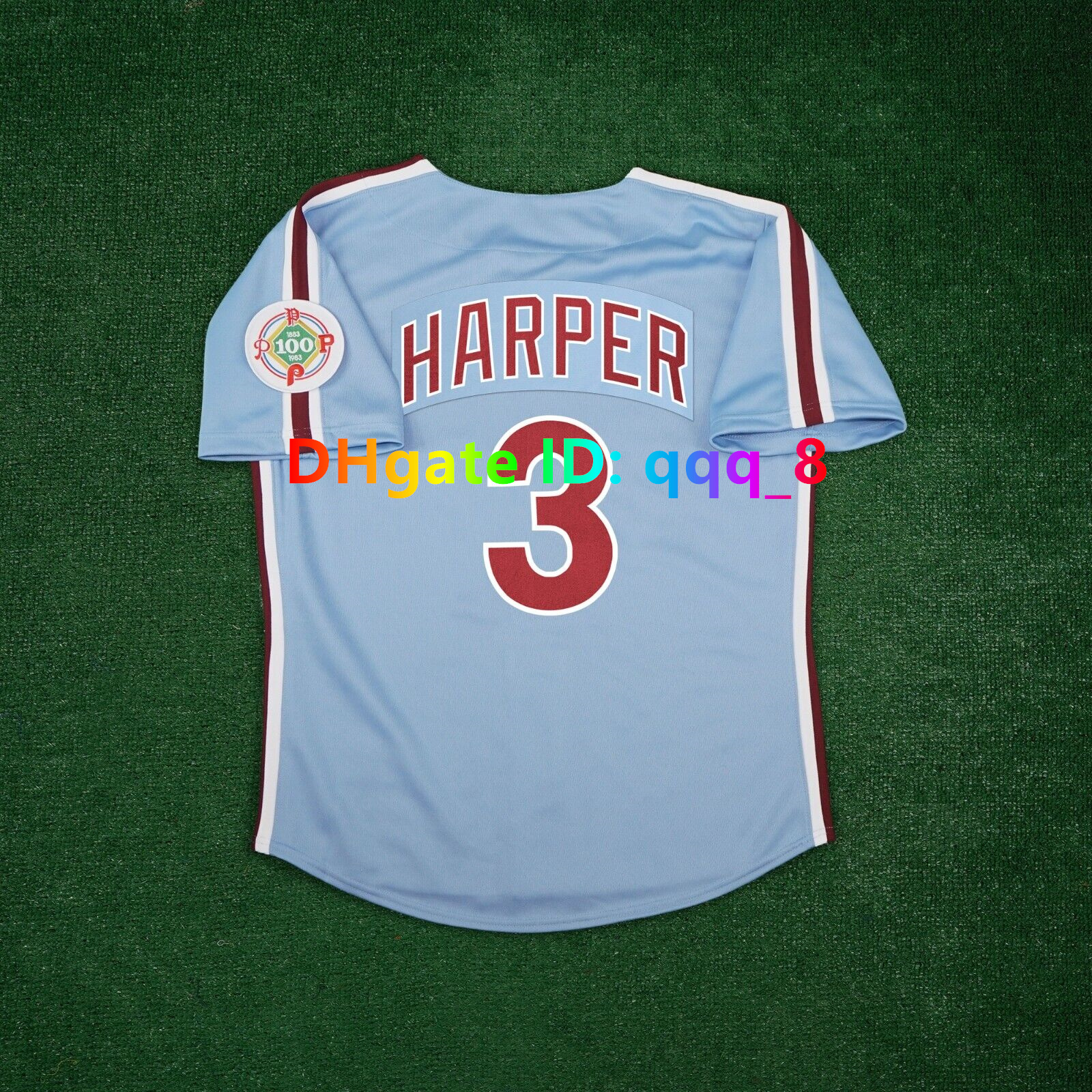 Phillies Baseball Jerseys - Utley Kruk Harper Schmidt Rose Daulton Rollins Carlton Throwbacks