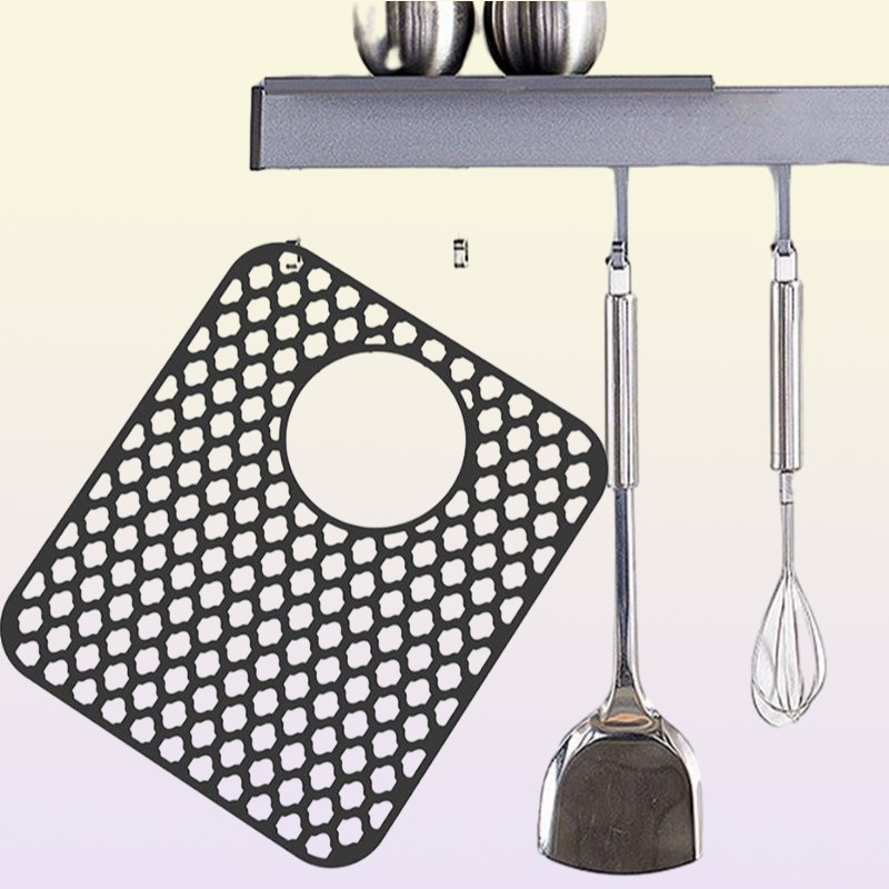 Mats Pads Silicone Sink Protector Mat NonSlip Quick Drying Dish Drain Pad Moisture Mildew Proof Grid Kitchen Storage PadMats2014388