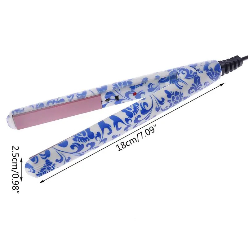 Professional Ceramic Hair Straightener Steam Styler Flat Iron Styling Tools 100-240V 50-60Hz 18W Straightener US/UK/Car Cha 231227