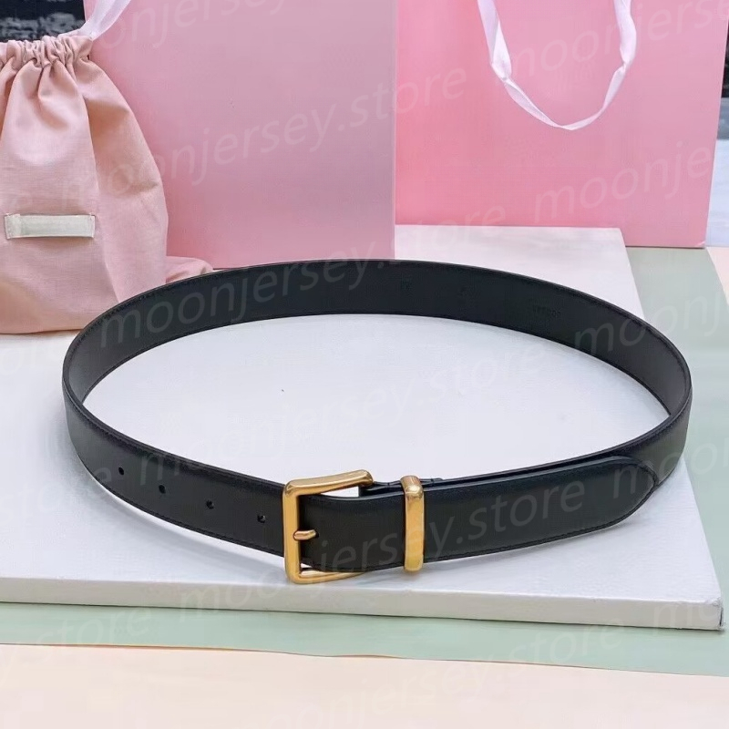 Fashion Designer Belts for Women Luxury Square Buckle Waistband 35mm Width Festival Gifts with Box 25844 28491