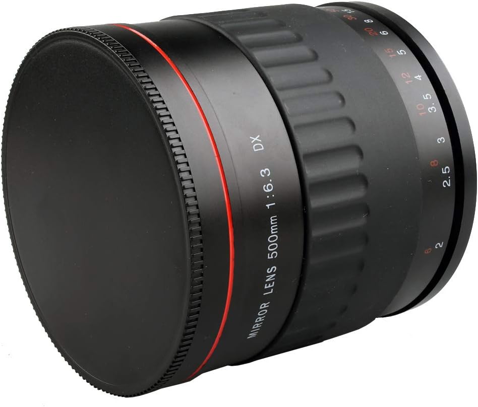 500mm F6.3 Manual Fixed Focus Telephoto Mirror Lens for Canon Nikon Sony Olympus E-PL7 E-PL5 M10 OMD E-M1 Fuji Pentax KP K-1 Mark II K20D K10D K200D K