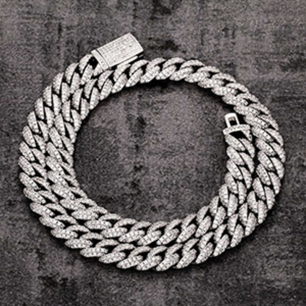 Wholesale Cheap Price 925 Sterling Silver 10mm Miami Cuban Moissanite Link Chain