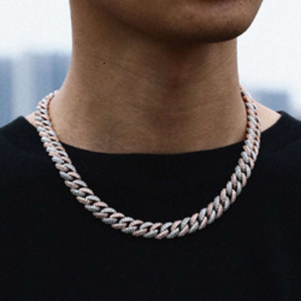 Wholesale Cheap Price 925 Sterling Silver 10mm Miami Cuban Moissanite Link Chain