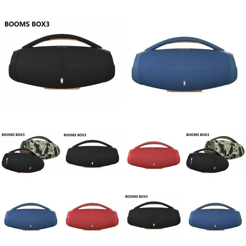 quality Top Cell Phone Boombox 3 High Quality Bass Waterproof Wireless Bluetooth Audio System for Speakers with box