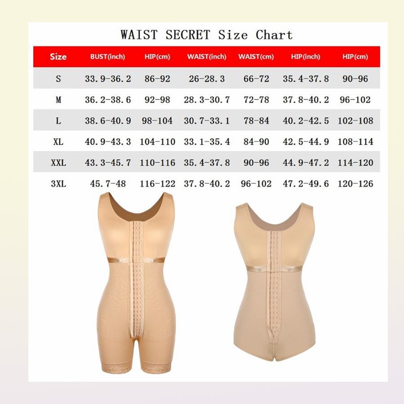 Women039s Shapers BuLifter Slimming Shapewear Full Body Shaper Post Liposuction Girdle Corset Tummy Control Faja Waist Open Cro7633536