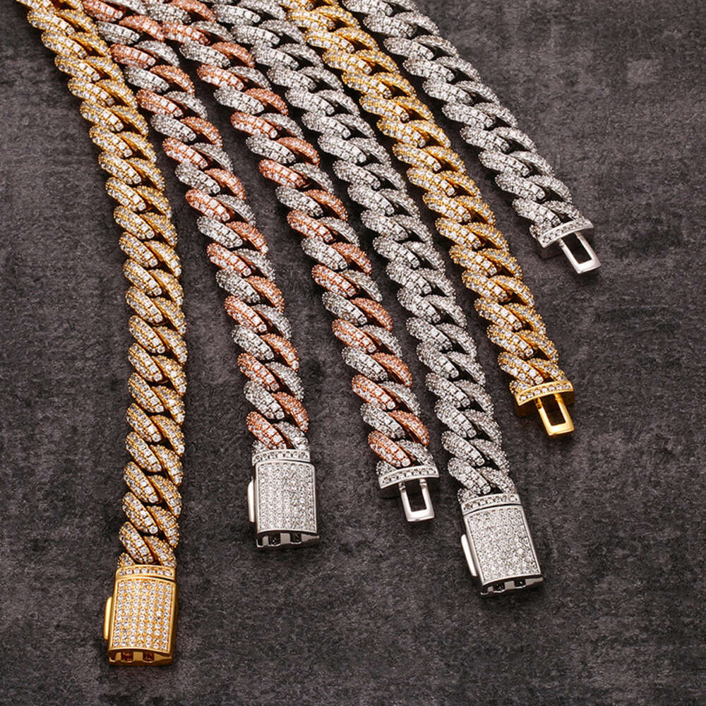 Wholesale Cheap Price 925 Sterling Silver 10mm Miami Cuban Moissanite Link Chain