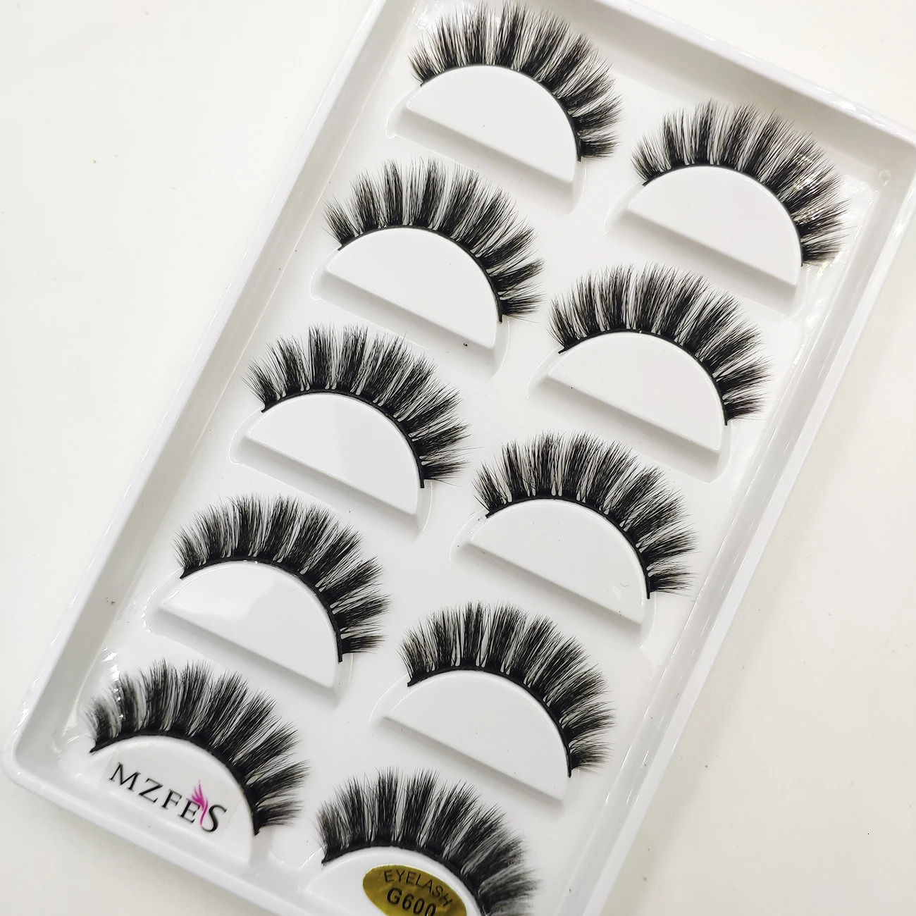 10/50 Boxes 5 Pairs 3D Mink False Eyelashes Soft Lashes Makeup Eyelash Faux Cils Cilios Maquiagem Wholesale G600 231227