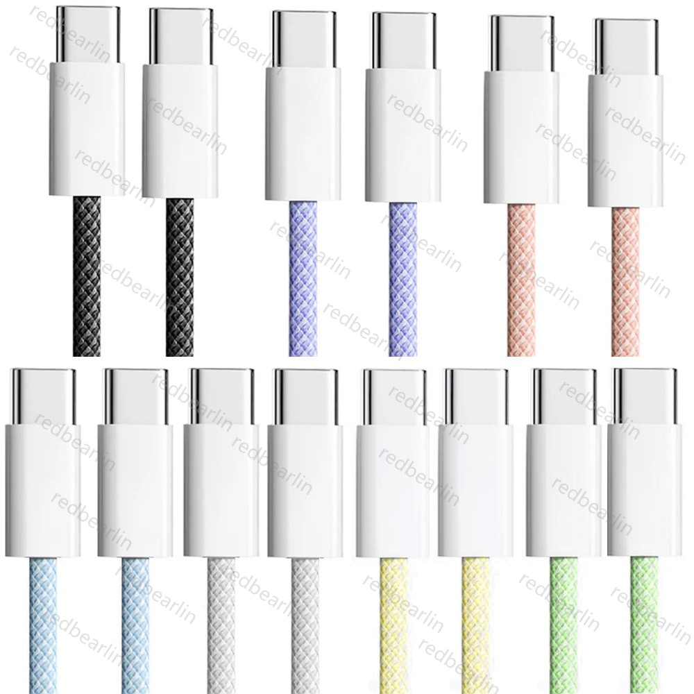 60w 3A Fast Quick Charging 1M 2m 6FT PD USB C to USB C Type c Cable Nylon Cables For Samsung Galaxy S20 S23 S24 Utral Note 20 Xiaomi Huawei Htc lg And