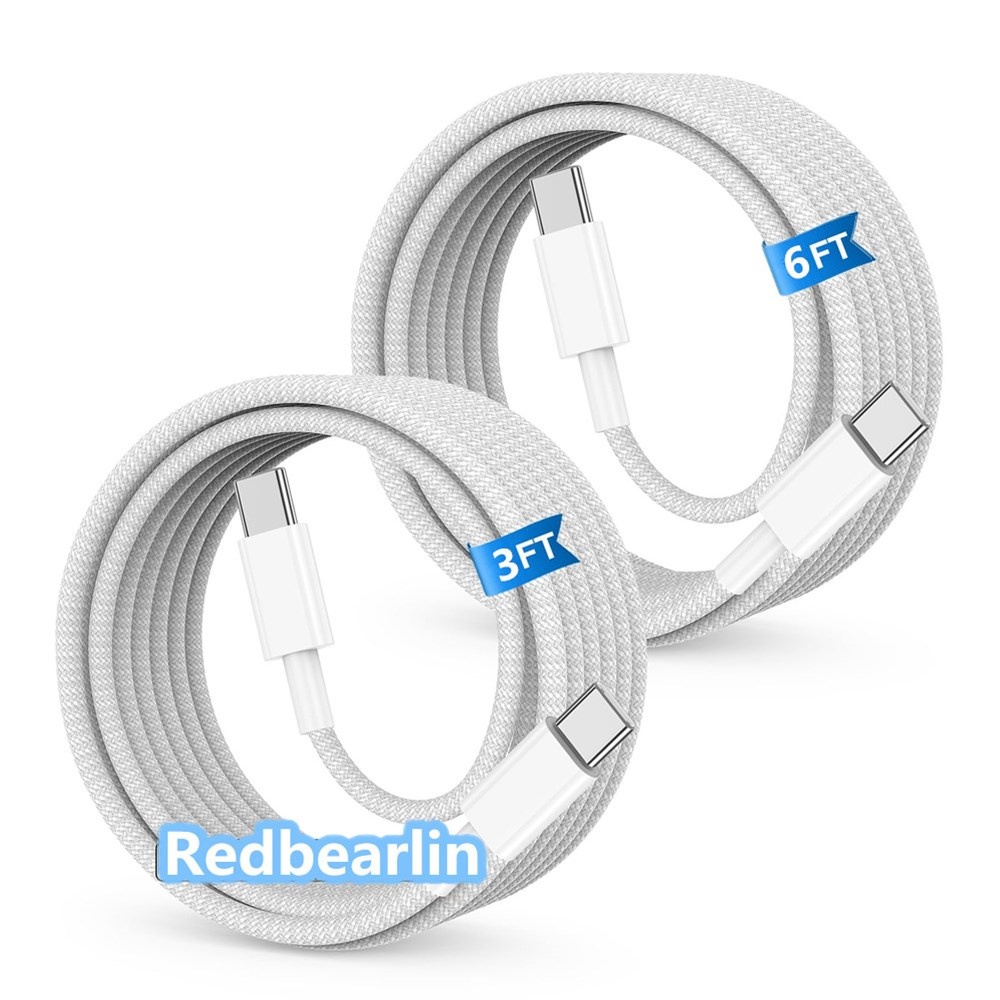 Fast Quick Charging 60W 3A C to C Fabric Nylon USB C Type c Charger Cable Cables 1M 3ft 2m 6Ft For Samsung S23 S24 Utral Htc Xiaomi Huawei Android pho