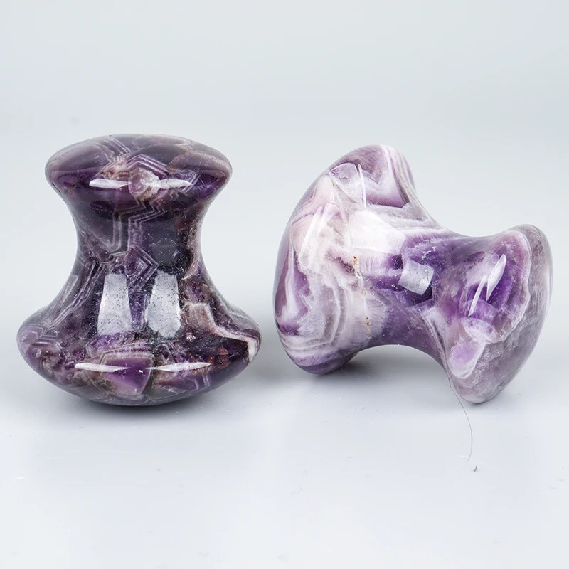 Jade Mushroom Face Care Massager Natural Amethyst Crystal Gua Sha Tool Massage Head Eye Skincare Scraper Wrinkle Beauty Products 231227