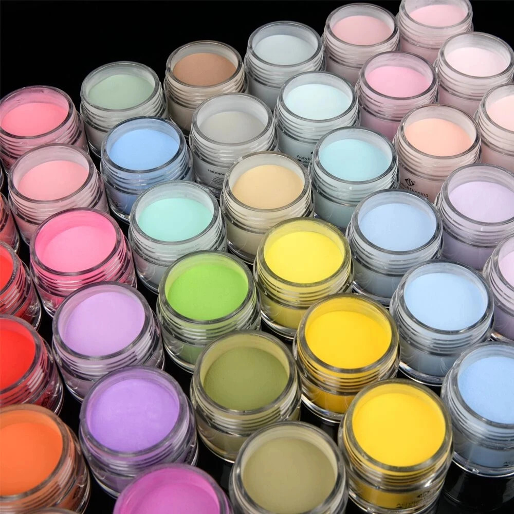 10/20/40/60/90pcs Set Acrylic Powder 3in1 Powder Collection Random color in Bulk Nail Dipping Polymer Nail Acrylic Kit Manicure 231227