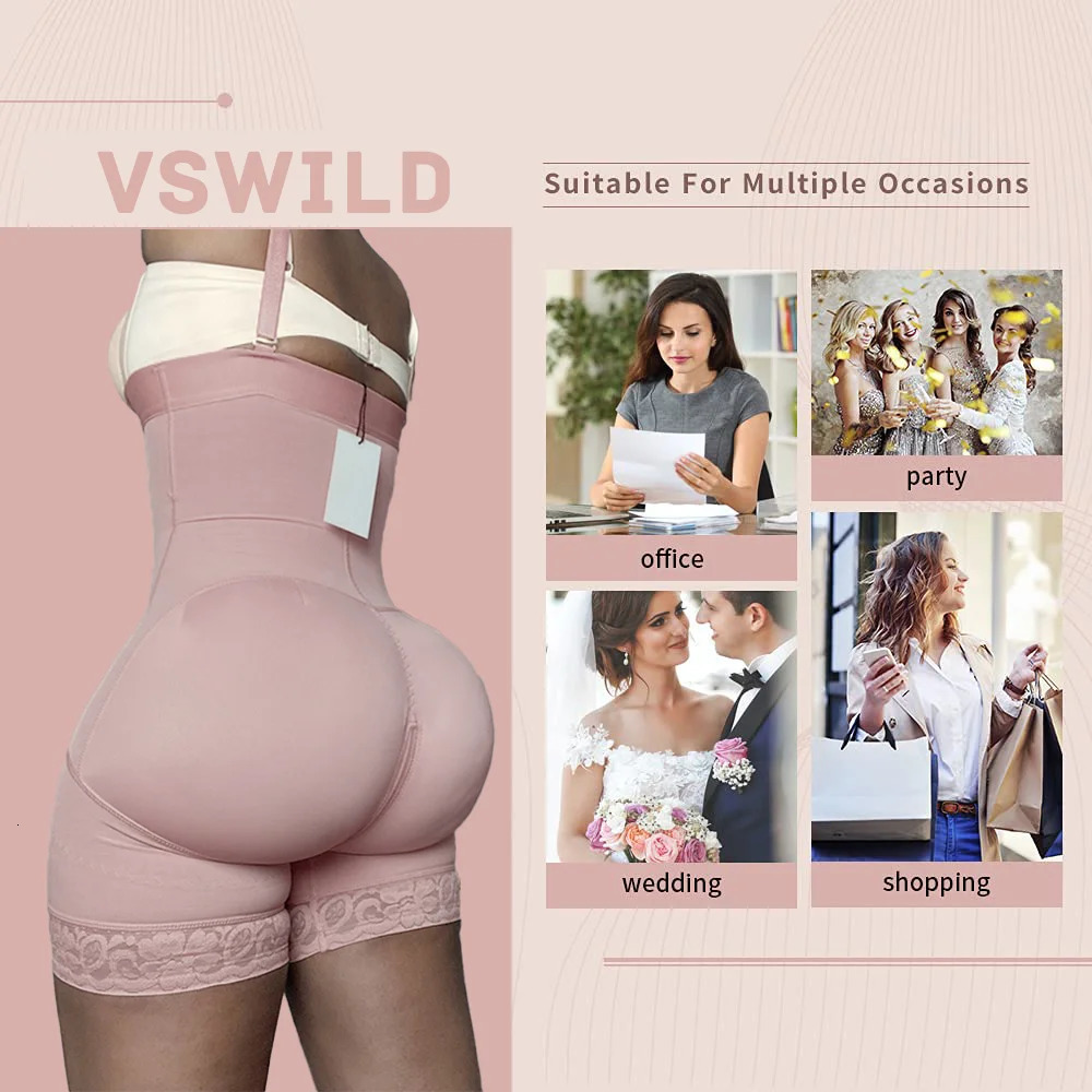 Fajas Colombianas High Waist Trainer Body Shapewear Slimming Sheath Women Flat Belly Butt Lifter Shapers Panties Push Up Corset 231226