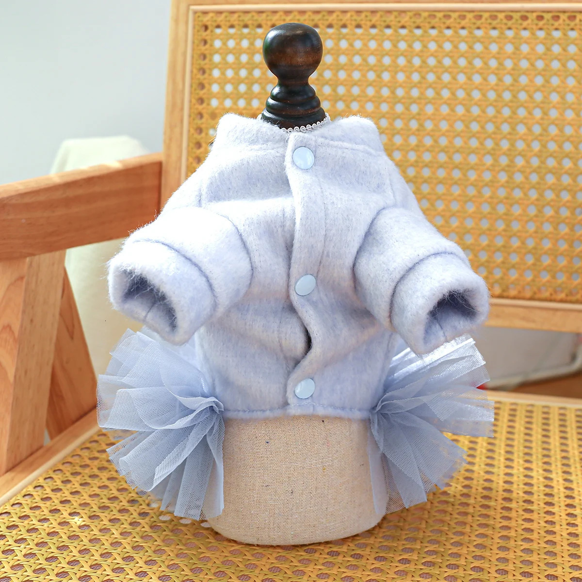 1PC Pet Clothing Dog Autumn and Winter Thickened Princess Dress With Drawstring Buckle For Small Medium Dogs 231226 H260130