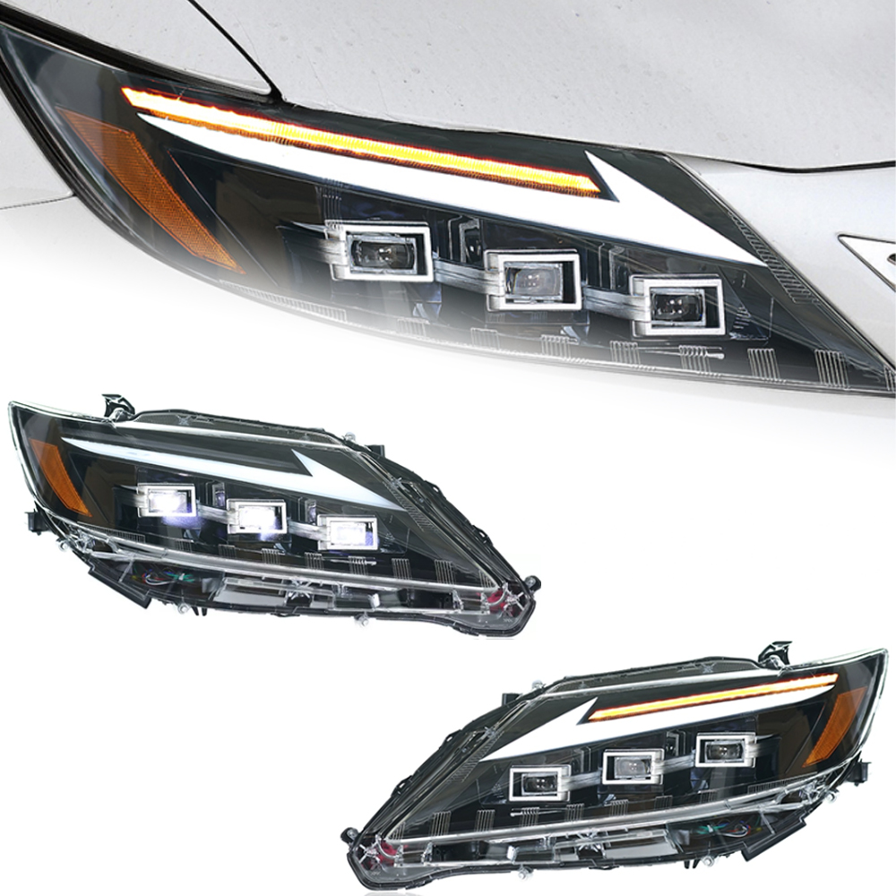 Headlight Assembly for Lexus ES200 2013-2014 ES300 DRL Moving Turn Signal LED Lens Front Light Lamps