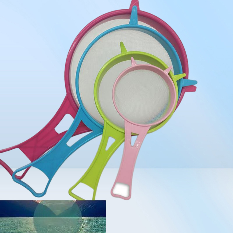 4pcs/set Plastic Wire Fine Mesh Oil Strainer Flour Sifter Sieve Colanders DIY Kitchen Tools Juice And Strainer Cooking Tools2849191