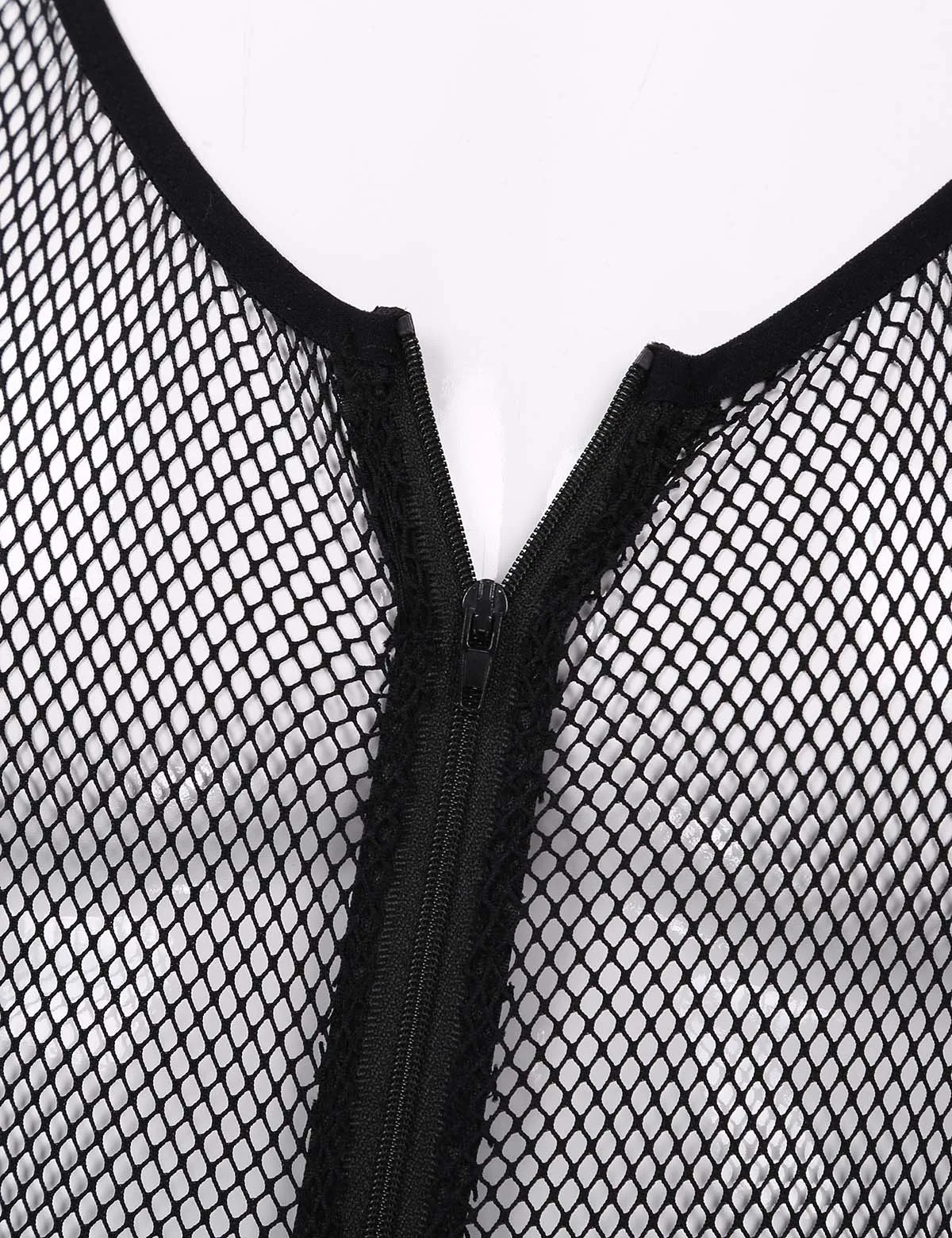 Sexy Lingerie See Through for Mens Open Crotch Fishnet Bodysuit Porno Hollow Out Sissy Leotard Body Suit Sleeveless Bodysuit 231226
